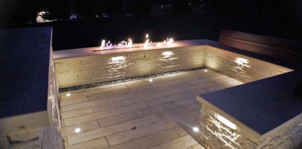outdoor fire pit landscaping Kansas City