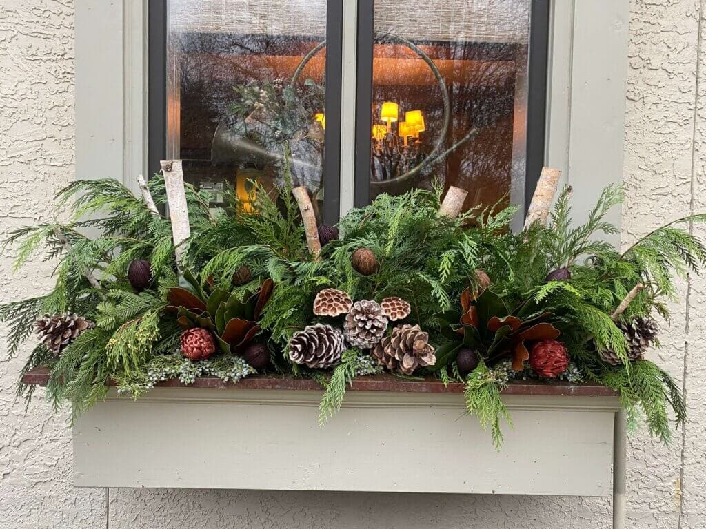 Winter holiday decor