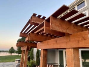 Outside Pergola Installation Kansas City