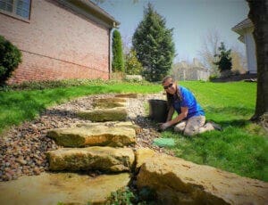 rock pile landscape design Kansas City