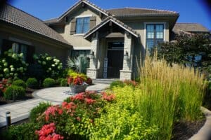 flowers and hedges garden landscaping Kansas City
