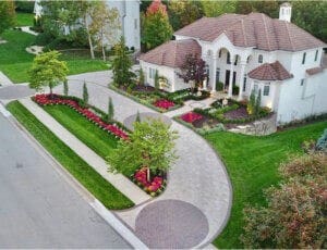 aerial view of landsdcape design Kansas City