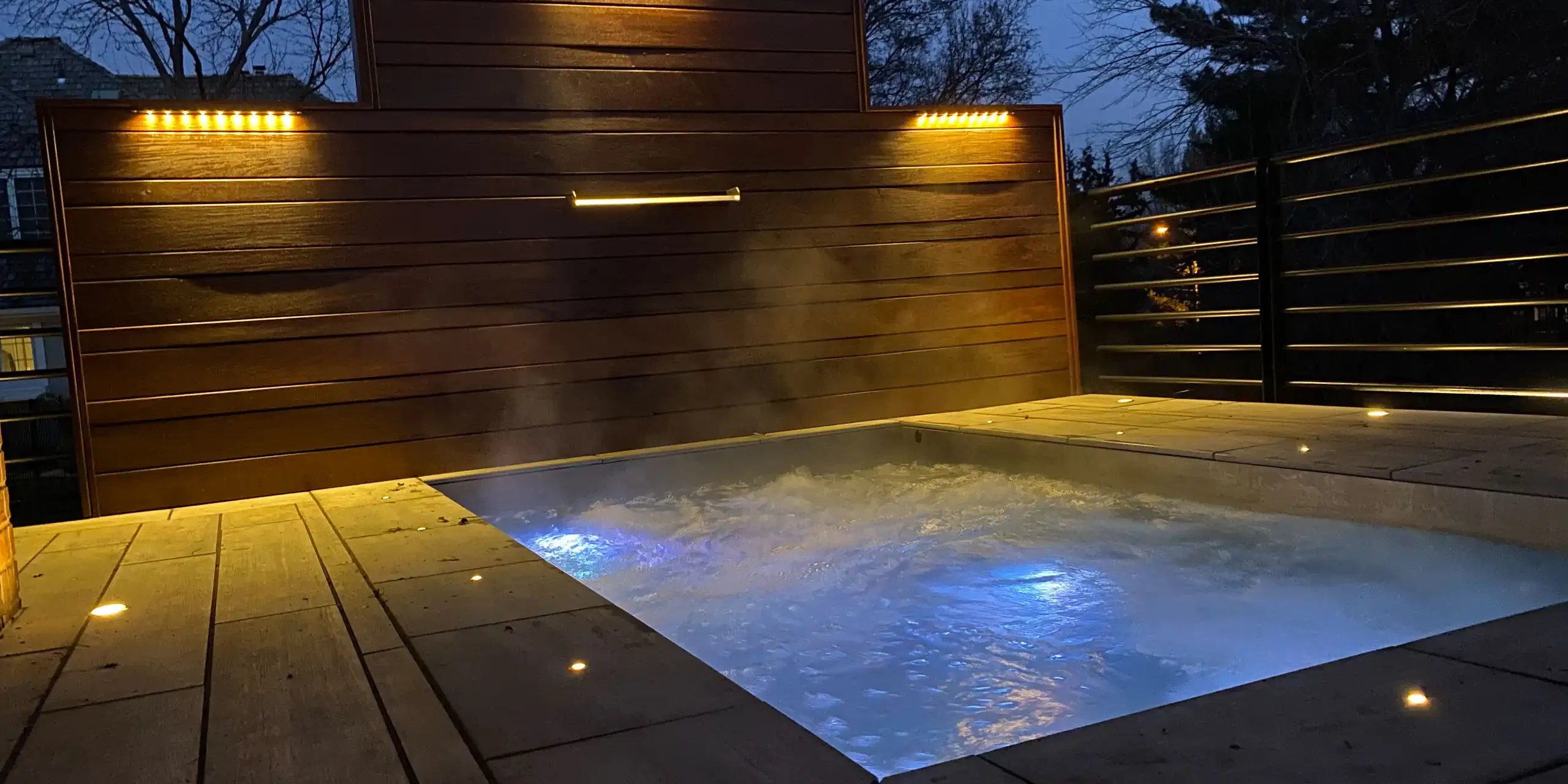 Stainless Steel Spa at angle Stainless Steel Spa at angle