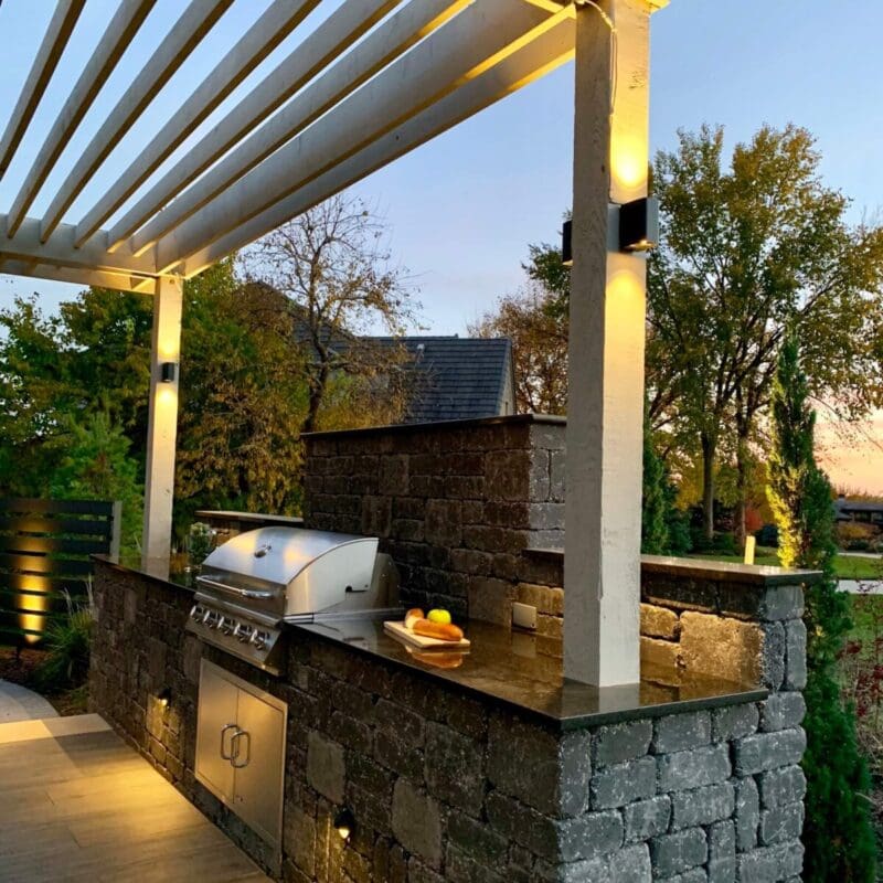 Kitchen Patio Landscape Design Kansas City