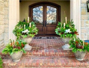door entrance container planting Kansas City