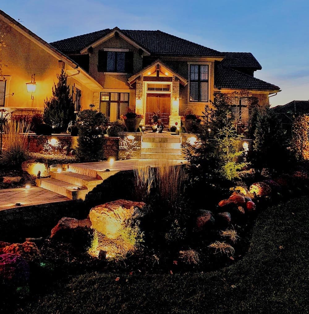 Patio House Lighting Design Kansas City